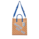  Túi MLB Korea - Monotive Coated Canvas Vertical Tote Bag Boston Red Sox Sand - 3AORM053N-43SAS 