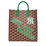  Túi MLB Korea - Monotive Coated Canvas Vertical Tote Bag New York Yankees D.Brown - 3AORM053N-50BRD 