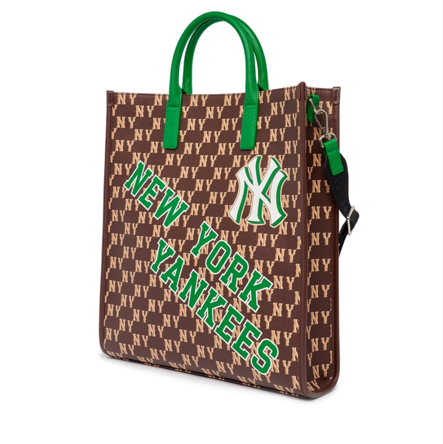  Túi MLB Korea - Monotive Coated Canvas Vertical Tote Bag New York Yankees D.Brown - 3AORM053N-50BRD 