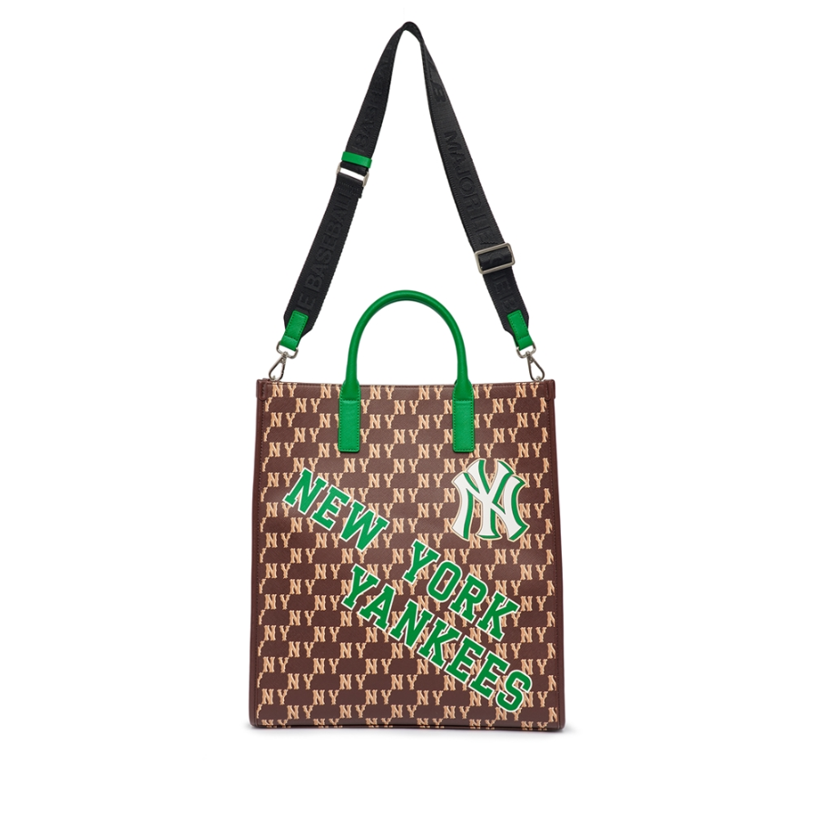  Túi MLB Korea - Monotive Coated Canvas Vertical Tote Bag New York Yankees D.Brown - 3AORM053N-50BRD 