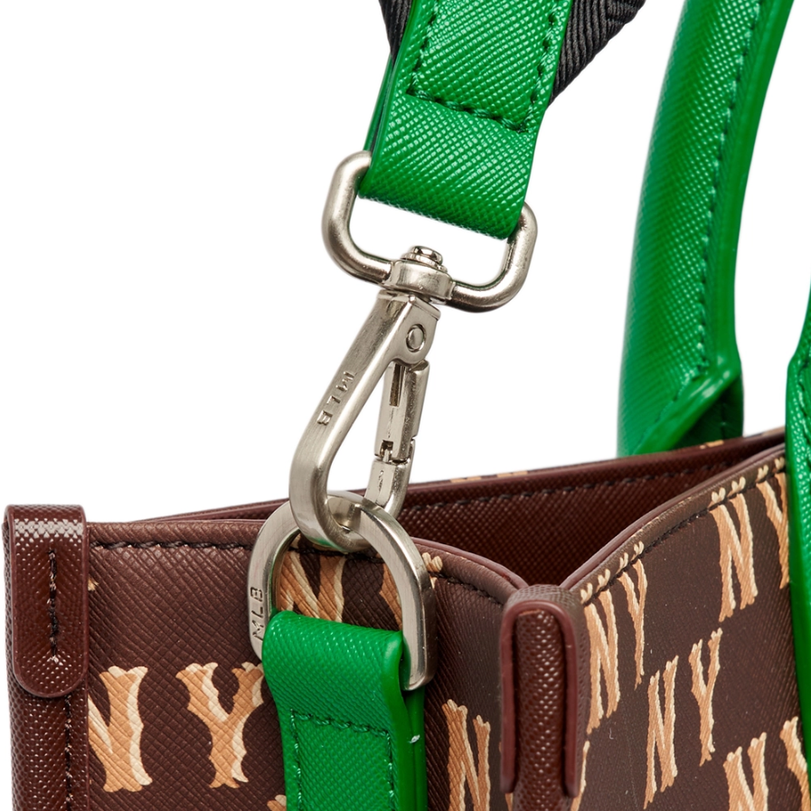  Túi MLB Korea - Monotive Coated Canvas Vertical Tote Bag New York Yankees D.Brown - 3AORM053N-50BRD 