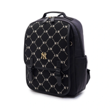  Balo MLB Korea - Diamond Monogram Jacquard Cute Bear New York Yankees Black - 7ABKMD24N-50BKS 