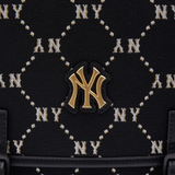  Balo MLB Korea - Diamond Monogram Jacquard Cute Bear New York Yankees Black - 7ABKMD24N-50BKS 