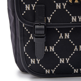  Balo MLB Korea - Diamond Monogram Jacquard Cute Bear New York Yankees Black - 7ABKMD24N-50BKS 