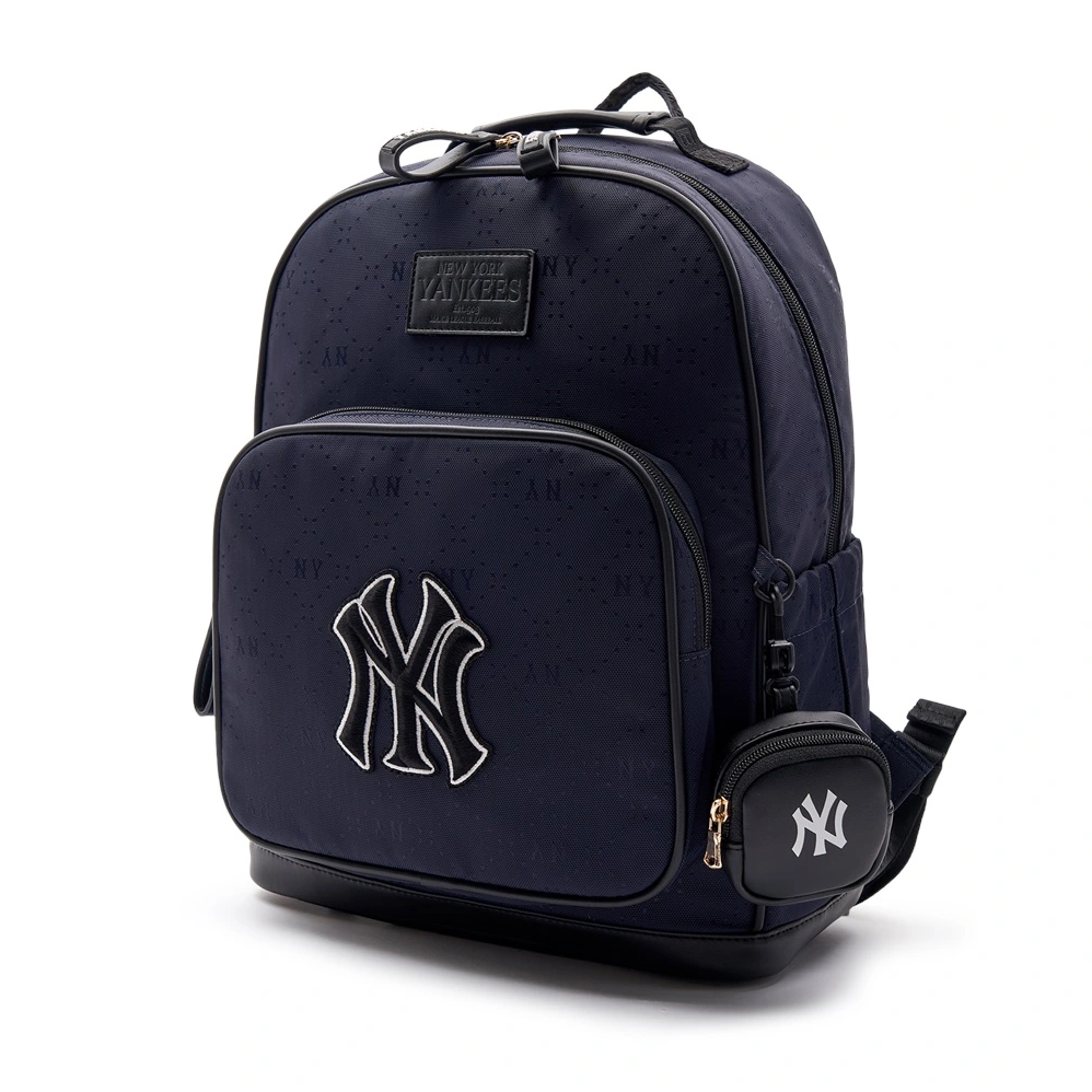  Balo MLB Korea - Diamond Monogram Tone-Tone Jacquard New York Yankees D.Navy - 7ABKMD33N-50NYD 