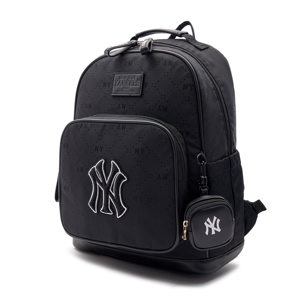 Balo MLB Korea - Diamond Monogram Tone-Tone Jacquard New York Yankees Black - 7ABKMD33N-50BKS