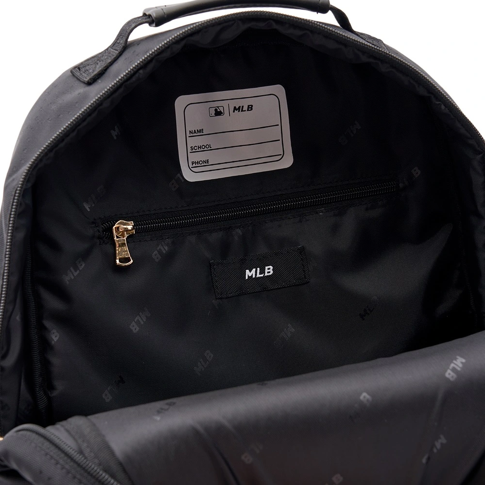  Balo MLB Korea - Diamond Monogram Tone-Tone Jacquard New York Yankees Black - 7ABKMD33N-50BKS 