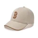  Nón MLB Korea - Basic Canvas Leather Logo Structure Ball Cap Boston - 3ACPVL94N-43CRD 
