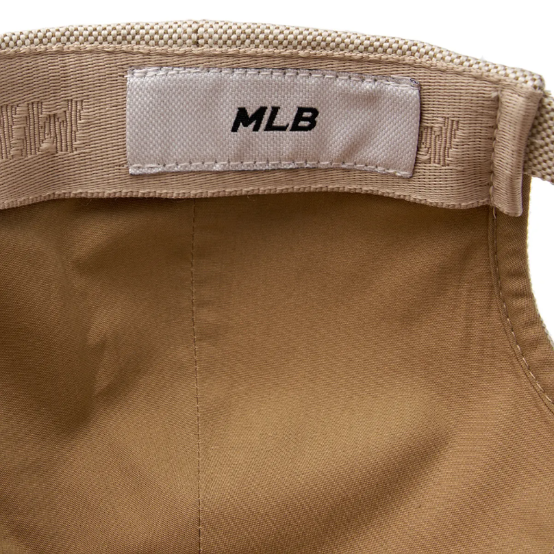  Nón MLB Korea - Basic Canvas Leather Logo Structure Ball Cap Boston - 3ACPVL94N-43CRD 