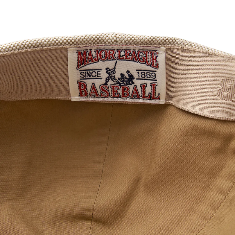  Nón MLB Korea - Basic Canvas Leather Logo Structure Ball Cap Boston - 3ACPVL94N-43CRD 