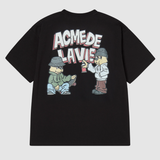  Áo thun [Unisex] ADLV - Acmé de la vie AC Bear Graffiti Black 
