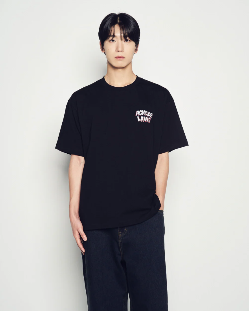  Áo thun [Unisex] ADLV - Acmé de la vie AC Bear Graffiti Black 