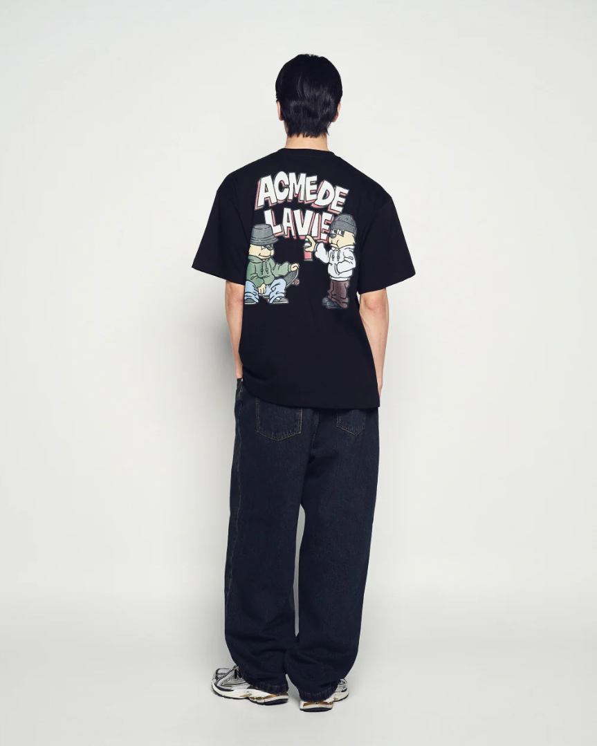  Áo thun [Unisex] ADLV - Acmé de la vie AC Bear Graffiti Black 