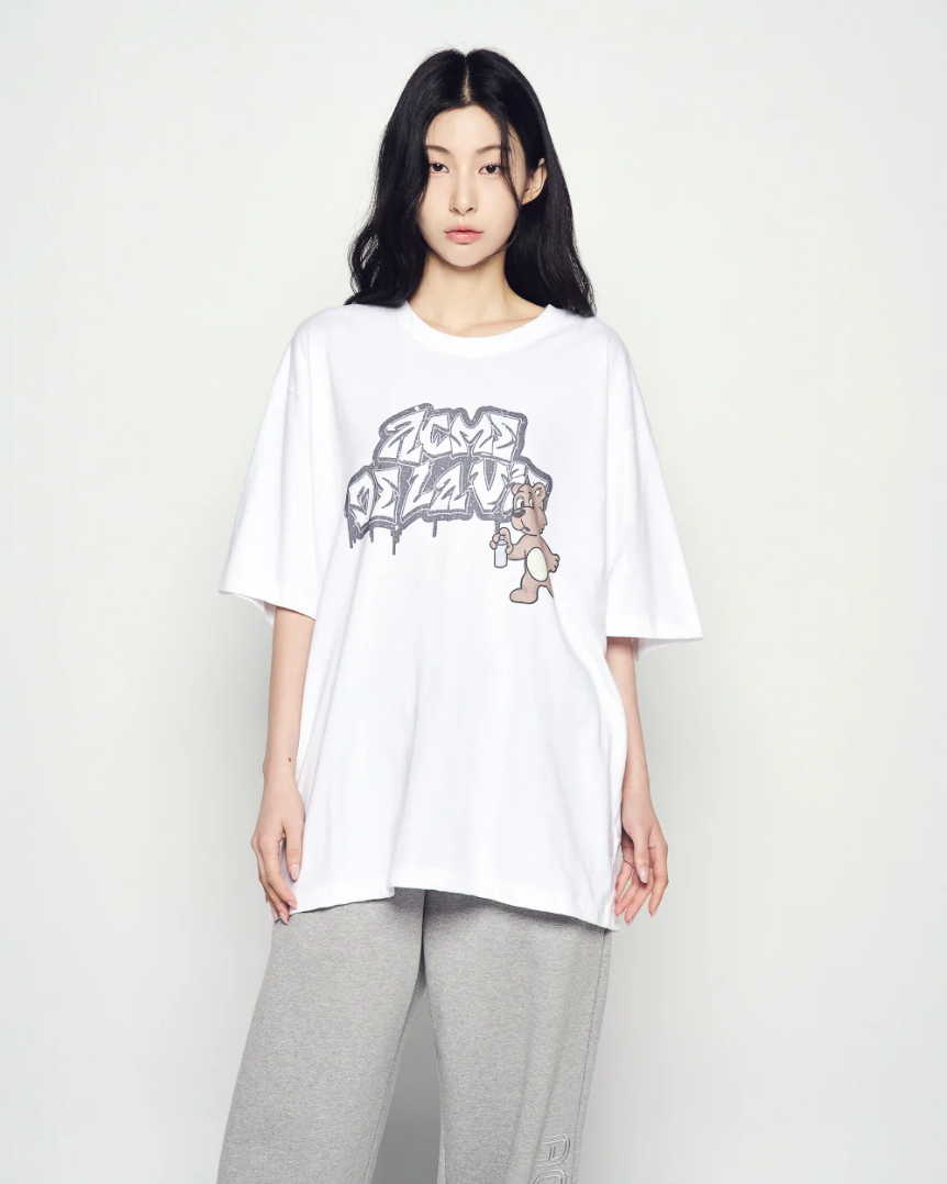  Áo thun [Unisex] ADLV - Acmé de la vie AC Bear Spray White 