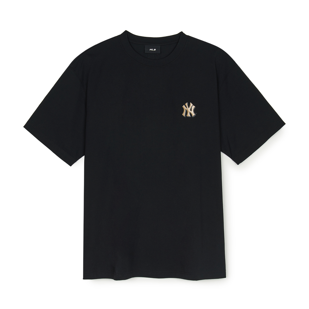  Áo thun MLB [Unisex] New Year Snake Cartoon Graphic Overfit Short Sleeve T-Shirt NY Yankees Black - 3ATSQ0251-50BKS 