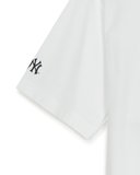  Áo thun [Unisex] MLB - Basic Big Logo Mega Overfit Functional Short Sleeve T-Shirt NY Yankees White - 3ATSB0553-50WHS 