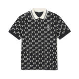  Áo Polo MLB [Unisex] - Classic Mono Front Pattern Collar New York Yankees Black - 3APQM0443-50BKS 