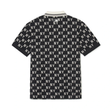  Áo Polo MLB [Unisex] - Classic Mono Front Pattern Collar New York Yankees Black - 3APQM0443-50BKS 