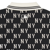  Áo Polo MLB [Unisex] - Classic Mono Front Pattern Collar New York Yankees Black - 3APQM0443-50BKS 