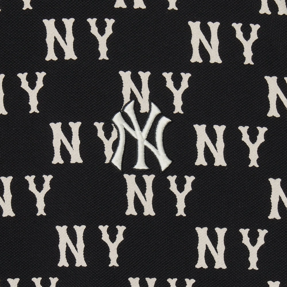  Áo Polo MLB [Unisex] - Classic Mono Front Pattern Collar New York Yankees Black - 3APQM0443-50BKS 