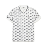  Áo Polo MLB [Unisex] - Classic Mono Front Pattern Collar Boston Red Sox Ivory - 3APQM0443-50IVS 