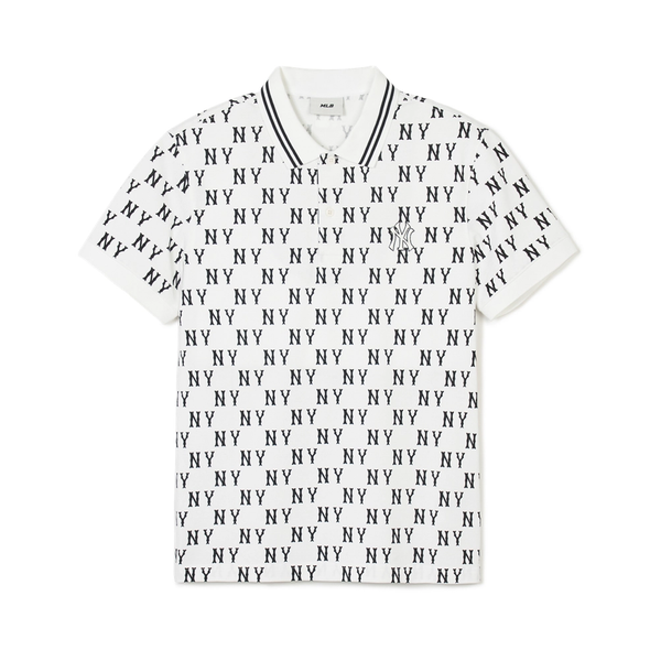  Áo Polo MLB [Unisex] - Classic Mono Front Pattern Collar Boston Red Sox Ivory - 3APQM0443-50IVS 