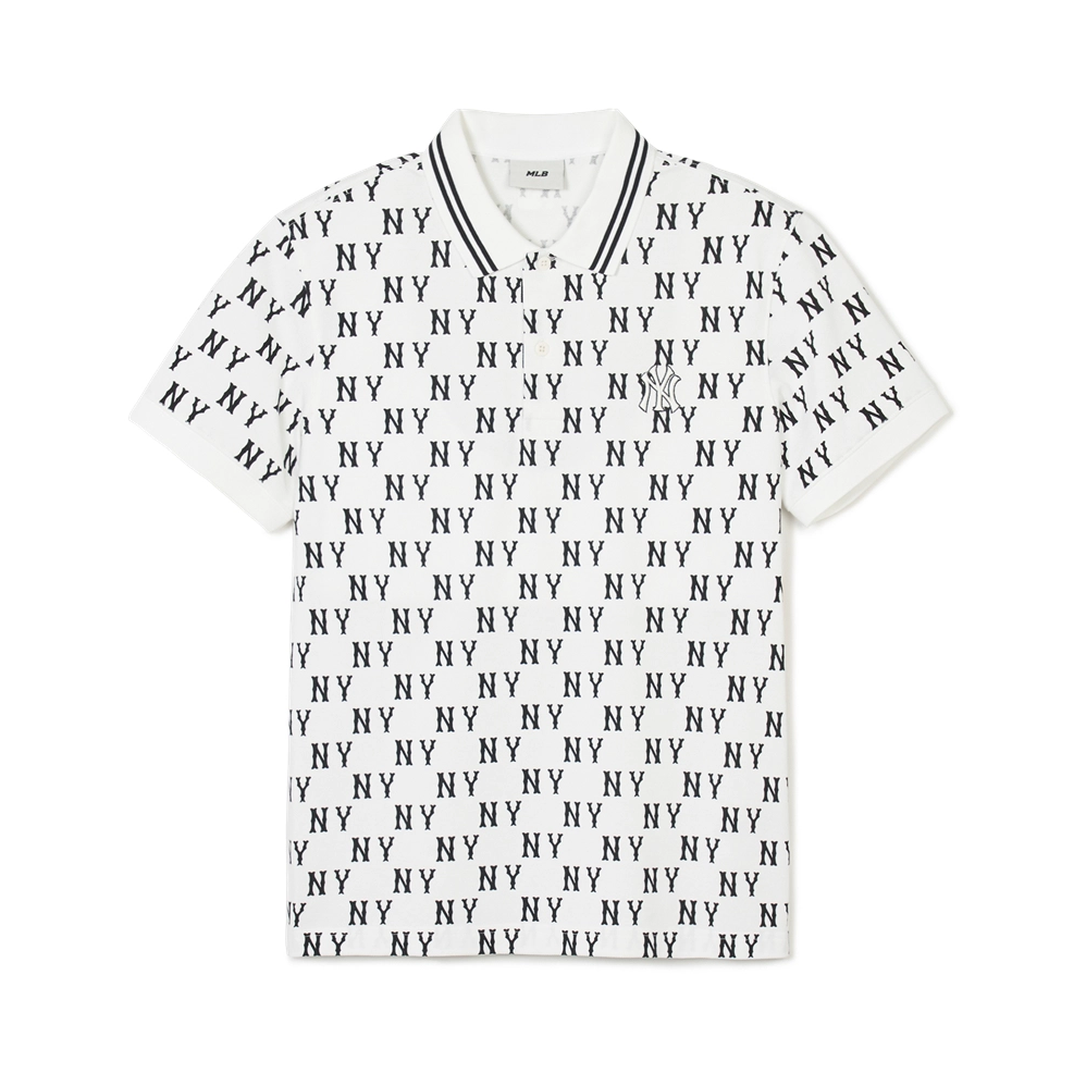  Áo Polo MLB [Unisex] - Classic Mono Front Pattern Collar Boston Red Sox Ivory - 3APQM0443-50IVS 