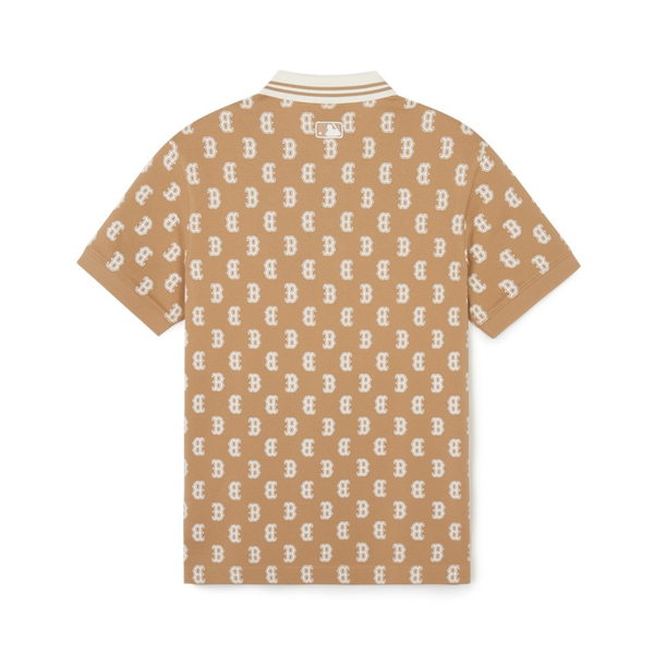 Áo Polo MLB [Unisex] - Classic Mono Front Pattern Collar Boston Red Sox Camel - 3APQM0443-43CAL