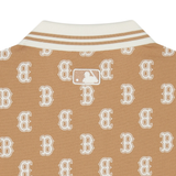  Áo Polo MLB [Unisex] - Classic Mono Front Pattern Collar Boston Red Sox Camel - 3APQM0443-43CAL 