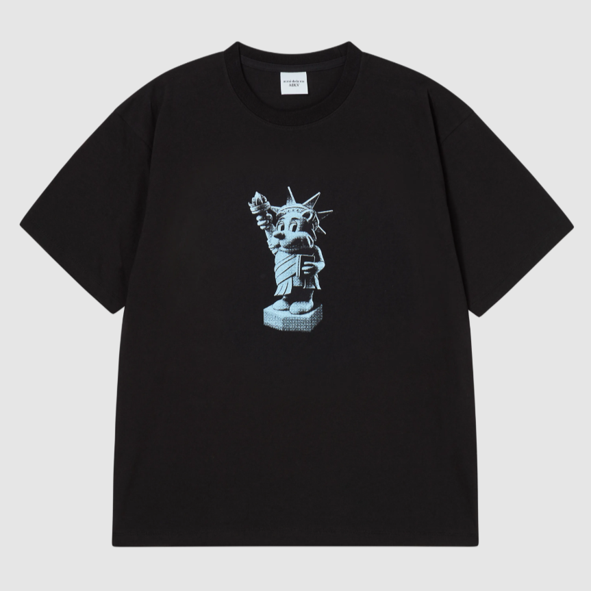  Áo thun [Unisex] ADLV - Acmé de la vie Ac Bear Statue Of Liberty Black 