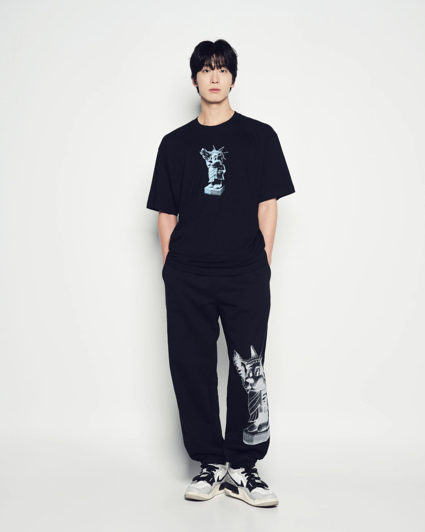  Áo thun [Unisex] ADLV - Acmé de la vie Ac Bear Statue Of Liberty Black 