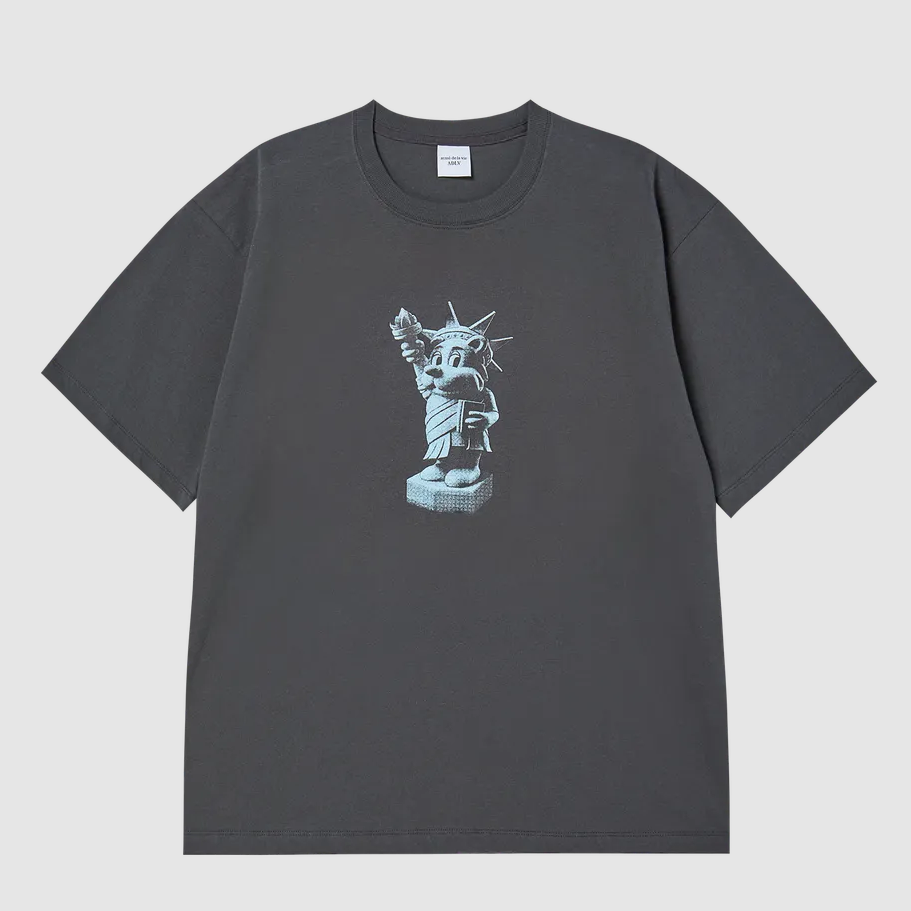  Áo thun [Unisex] ADLV - Acmé de la vie Ac Bear Statue Of Liberty Gray 