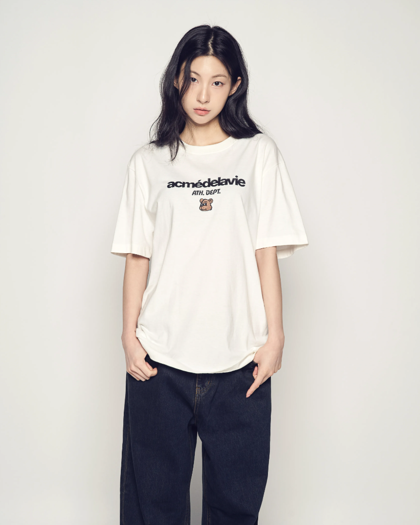  Áo thun [Unisex] ADLV - Acmé de la vie Standard Ac Bear Point Cream 