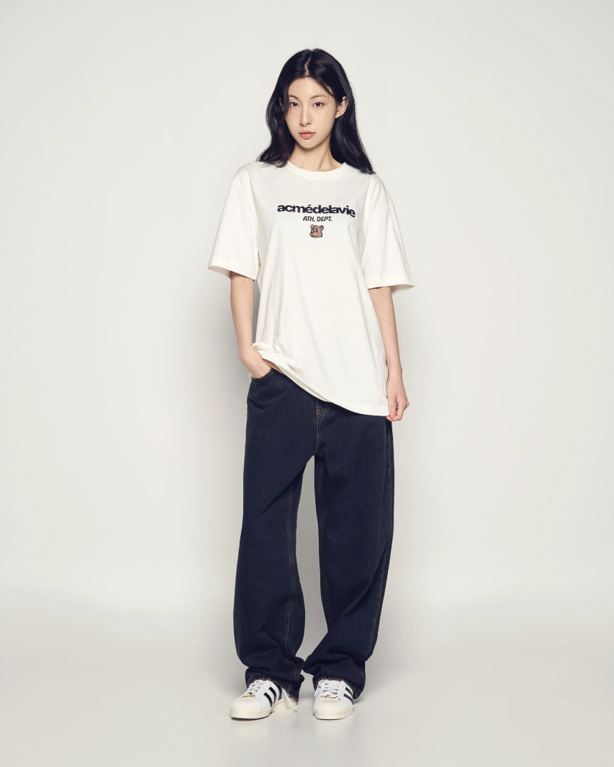  Áo thun [Unisex] ADLV - Acmé de la vie Standard Ac Bear Point Cream 