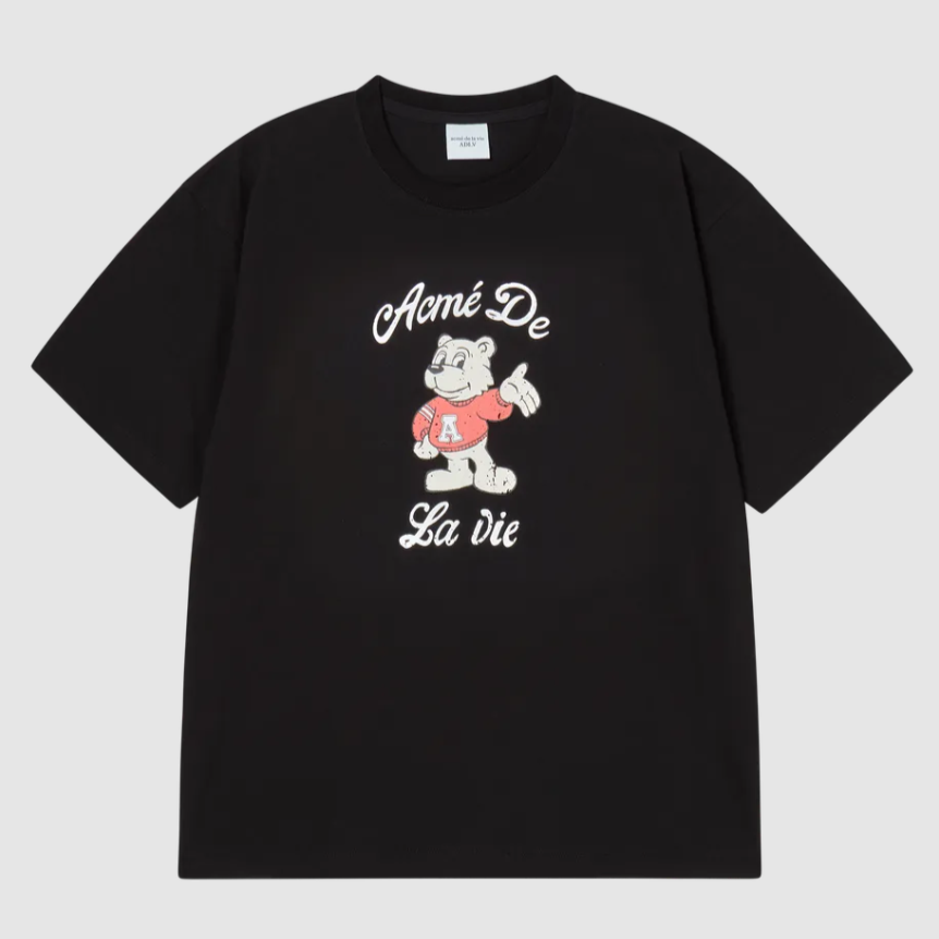  Áo thun [Unisex] ADLV - Acmé de la vie Ac Bear Welcome Black 