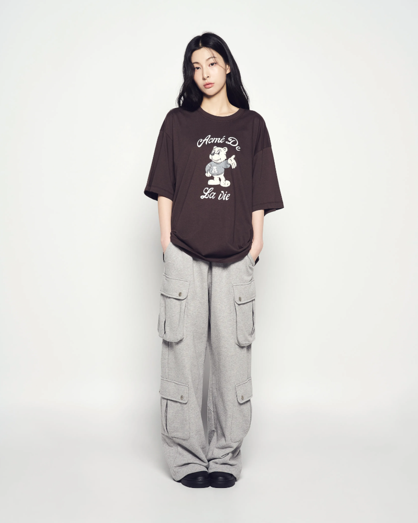  Áo thun [Unisex] ADLV - Acmé de la vie Ac Bear Welcome Brown 