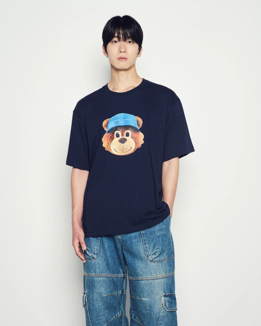  Áo thun [Unisex] ADLV - Acmé de la vie 3D Ac Bear Face Navy 