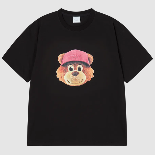Áo thun [Unisex] ADLV - Acmé de la vie 3D Ac Bear Face Black