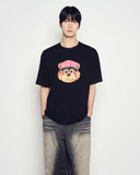  Áo thun [Unisex] ADLV - Acmédelavie 3D Ac Bear Face Black 