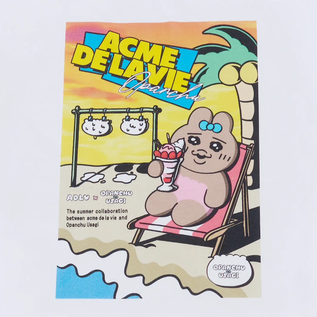  Áo thun [Unisex] ADLV - Acmédelavie Seaside Resort OPANCHU USAGI White 