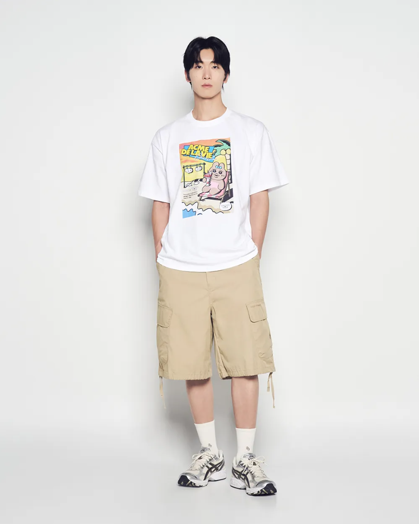  Áo thun [Unisex] ADLV - Acmédelavie Seaside Resort OPANCHU USAGI White 