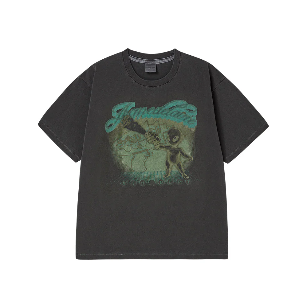  Áo thun [Unisex] ADLV - Acmédelavie Pigment Shooting Alien Charcoal 