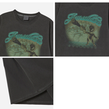  Áo thun [Unisex] ADLV - Acmédelavie Pigment Shooting Alien Charcoal 