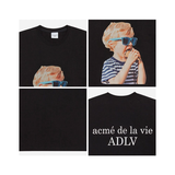 Áo thun - Acmé de la vie - ADLV BABY FACE SHORT SLEEVE BLACK SUNGLASSES 