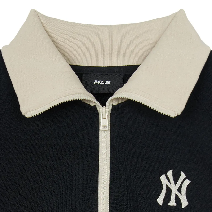  Áo Polo Dài Tay MLB Korea - Varsity Sportive New York Yankees - 3FMTV1244-50BKS 
