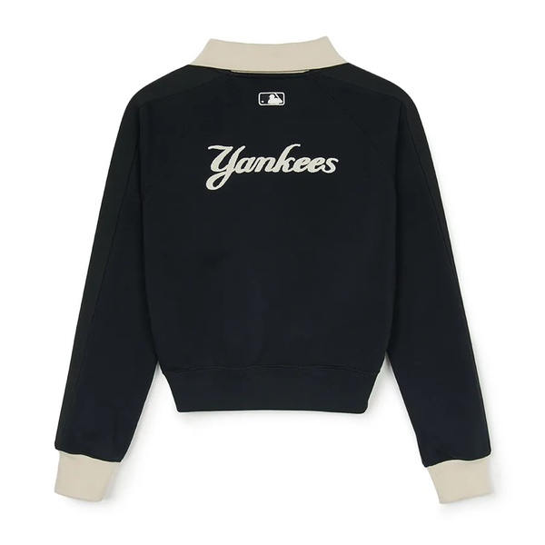 Áo Polo Dài Tay MLB Korea - Varsity Sportive New York Yankees - 3FMTV1244-50BKS