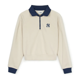  Áo Polo Dài Tay MLB Korea - Varsity Sportive New York Yankees - 3FMTV1244-50CRD 