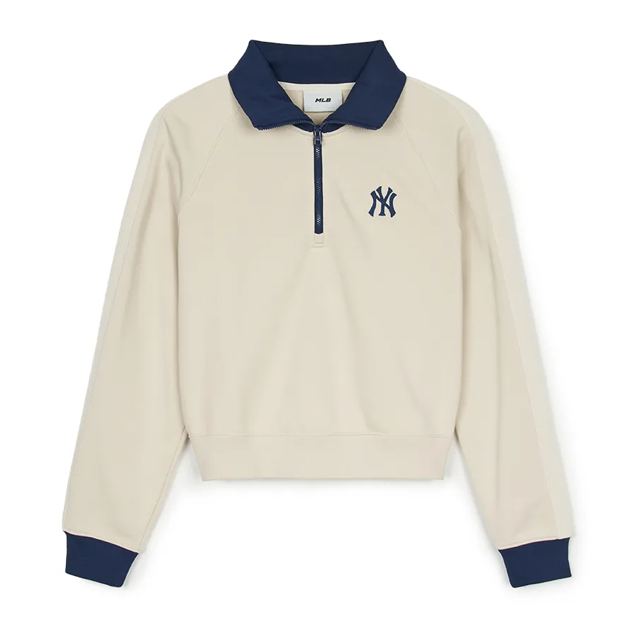  Áo Polo Dài Tay MLB Korea - Varsity Sportive New York Yankees - 3FMTV1244-50CRD 