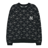  Áo Sweater MLB Korea - Dia Monogram Allover Jacquard NY Yankees - 3AMTM0134-50BKS 