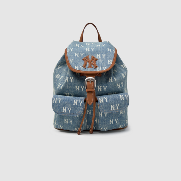 Balo MLB Classic Monogram Vintage Denim Backpack NY Yankees - 3ABKM065N-50BLL